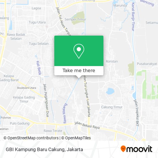 GBI Kampung Baru Cakung map