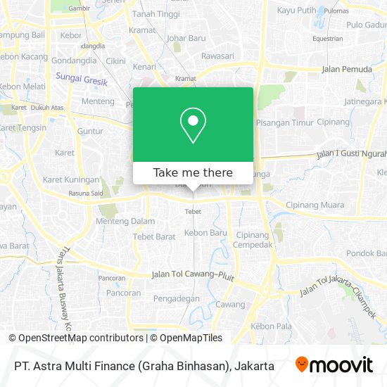 PT. Astra Multi Finance (Graha Binhasan) map