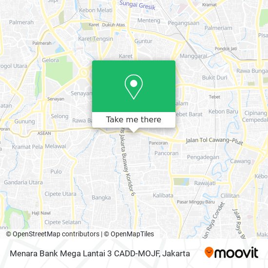 Menara Bank Mega Lantai 3 CADD-MOJF map