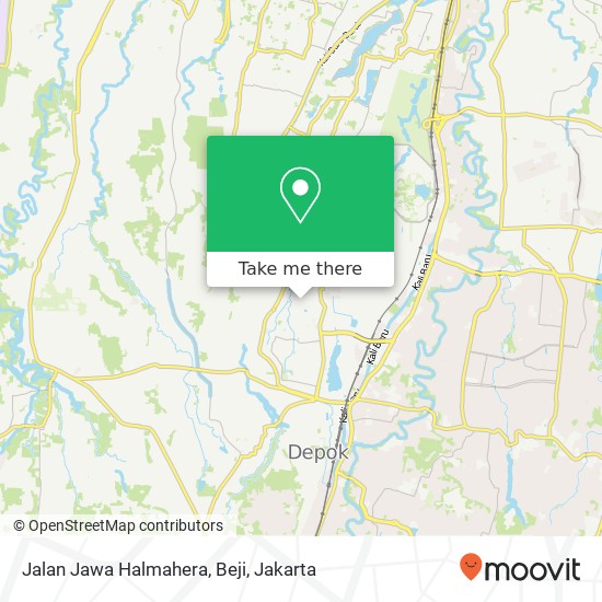 Jalan Jawa Halmahera, Beji map