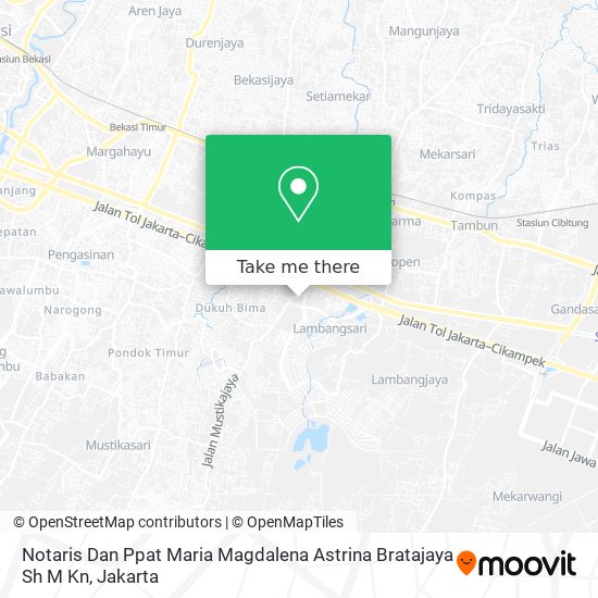 Notaris Dan Ppat Maria Magdalena Astrina Bratajaya Sh M Kn map