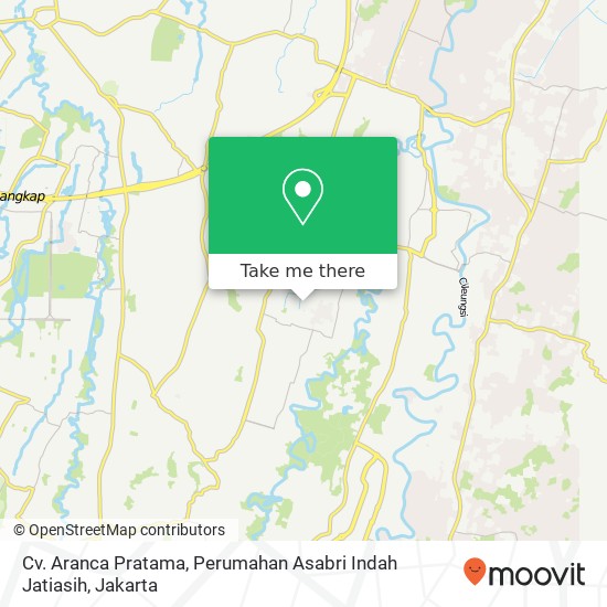 Cv. Aranca Pratama, Perumahan Asabri Indah Jatiasih map