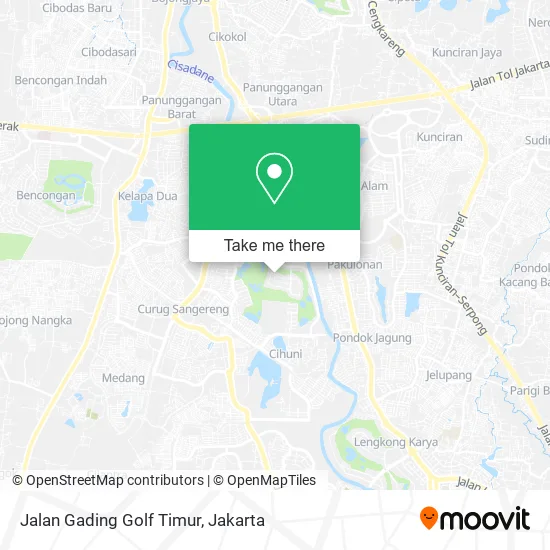 Jalan Gading Golf Timur map