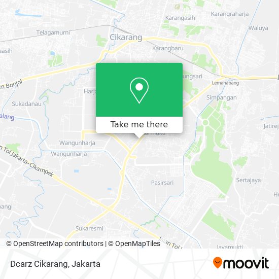 Dcarz Cikarang map