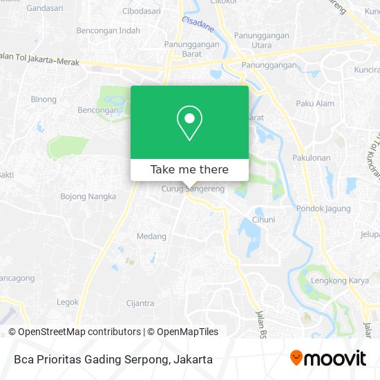 Bca Prioritas Gading Serpong map