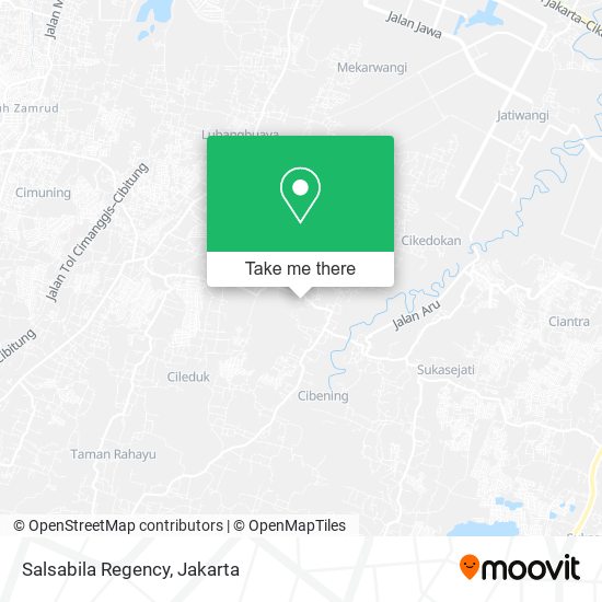 Salsabila Regency, Setu 17329 map