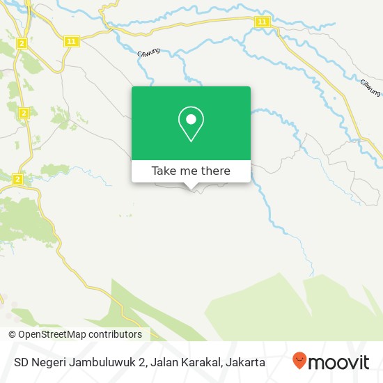 SD Negeri Jambuluwuk 2, Jalan Karakal map