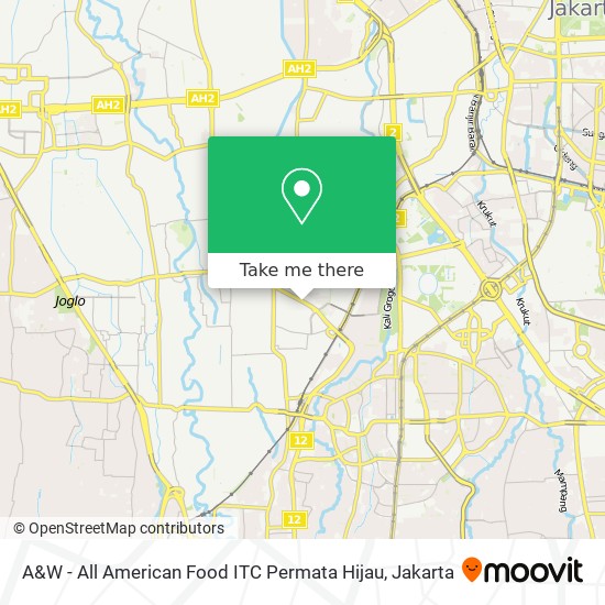 A&W - All American Food ITC Permata Hijau map