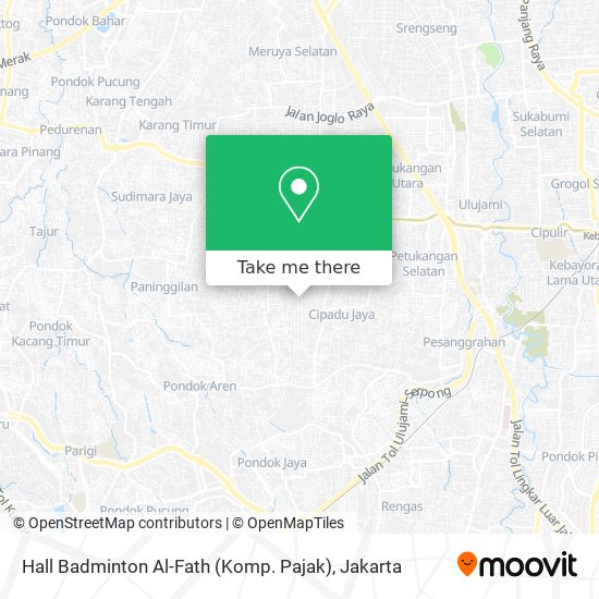 Hall Badminton Al-Fath (Komp. Pajak) map