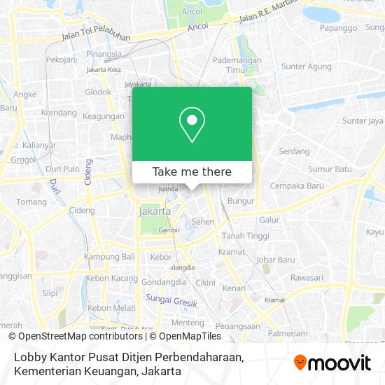 Lobby Kantor Pusat Ditjen Perbendaharaan, Kementerian Keuangan map