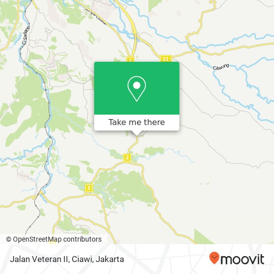 Jalan Veteran II, Ciawi map