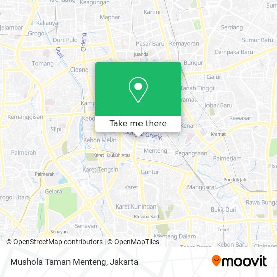 Mushola Taman Menteng map