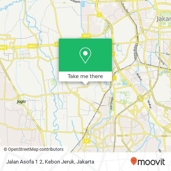 Jalan Asofa 1 2, Kebon Jeruk map