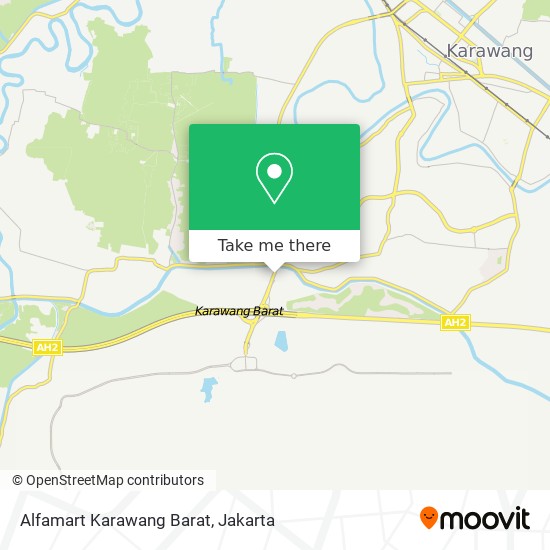 Alfamart Karawang Barat map