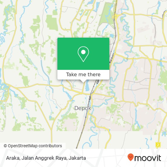 Araka, Jalan Anggrek Raya map