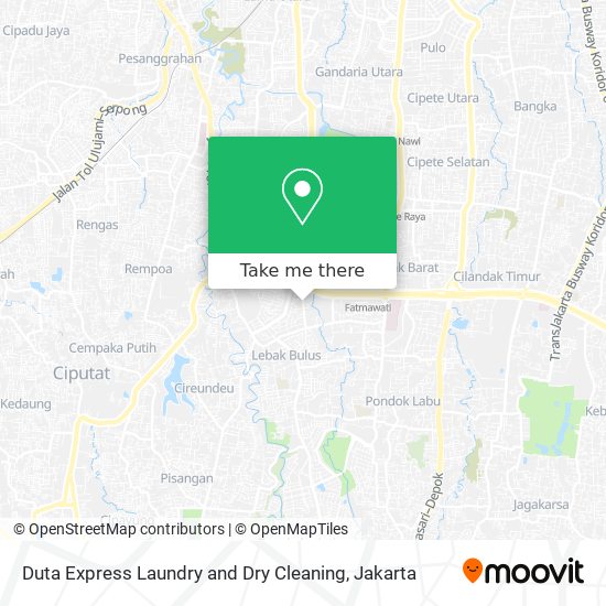 Duta Express Laundry and Dry Cleaning map