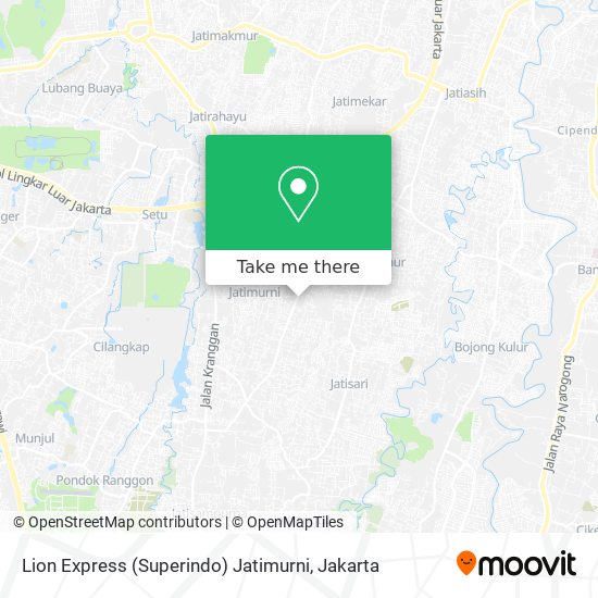 Lion Express (Superindo) Jatimurni map