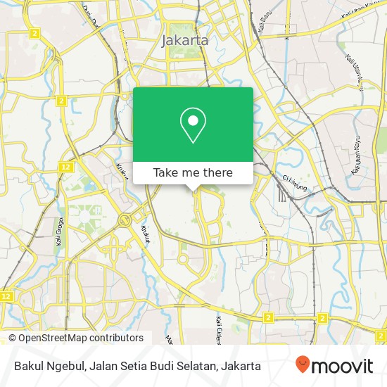 Bakul Ngebul, Jalan Setia Budi Selatan map