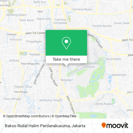 Bakso Rudal Halim Perdanakusuma map