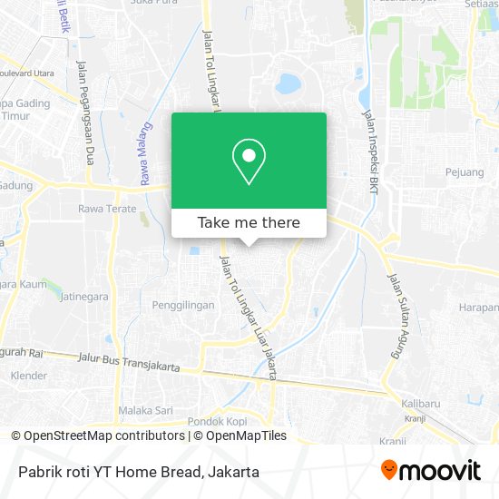 Pabrik roti YT Home Bread map