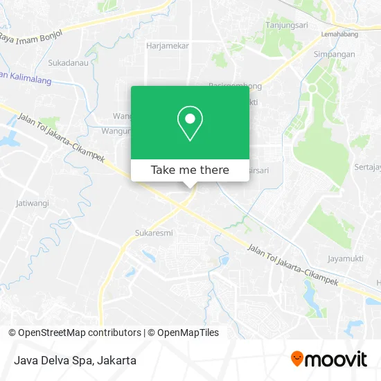Java Delva Spa map