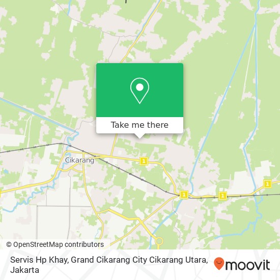 Servis Hp Khay, Grand Cikarang City Cikarang Utara map