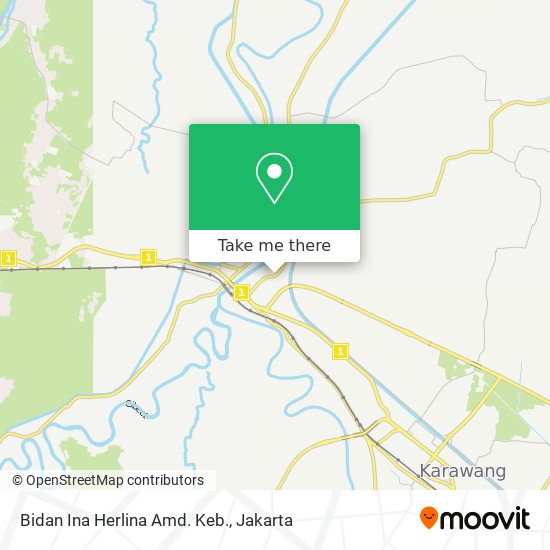 Bidan Ina Herlina Amd. Keb. map