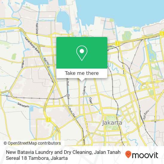 New Batavia Laundry and Dry Cleaning, Jalan Tanah Sereal 18 Tambora map