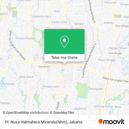 Pt. Nusa Halmahera Minerals(Nhm) map