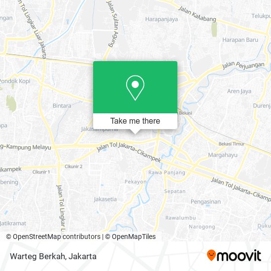 Warteg Berkah map