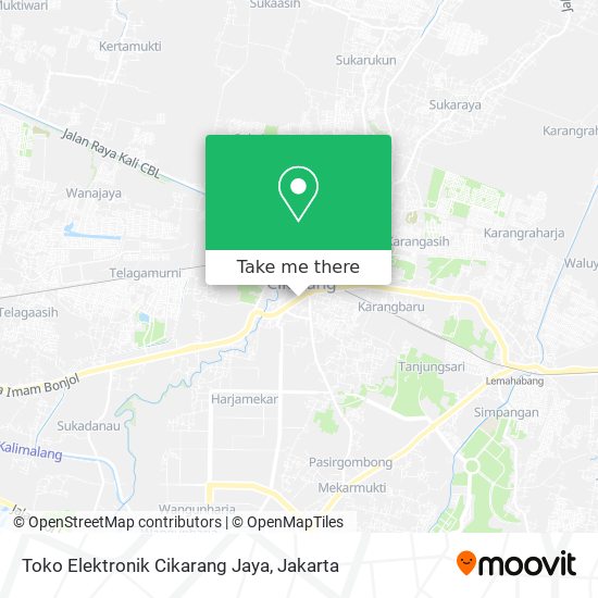 Toko Elektronik Cikarang Jaya map