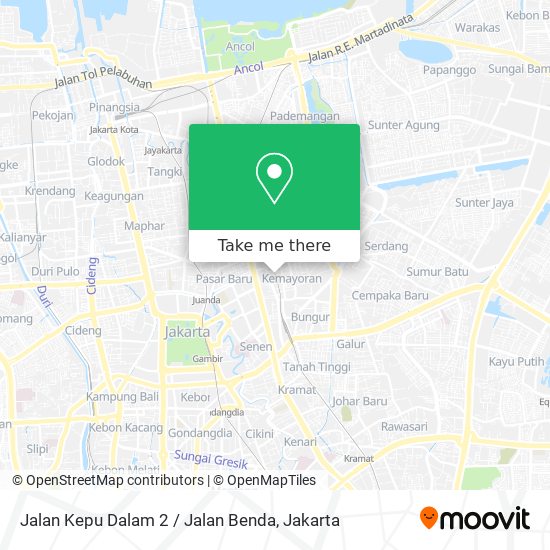 Jalan Kepu Dalam 2 / Jalan Benda map