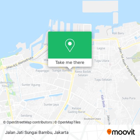 Jalan Jati Sungai Bambu map