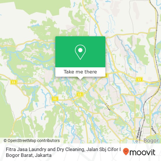 Fitra Jasa Laundry and Dry Cleaning, Jalan Sbj Cifor I Bogor Barat map