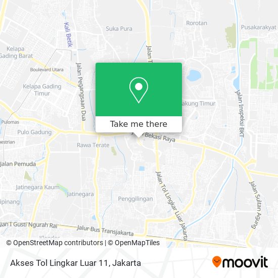 Akses Tol Lingkar Luar 11 map