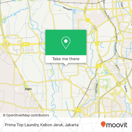 Prima Top Laundry, Kebon Jeruk map