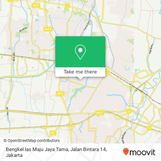 Bengkel las Maju Jaya Tama, Jalan Bintara 14 map
