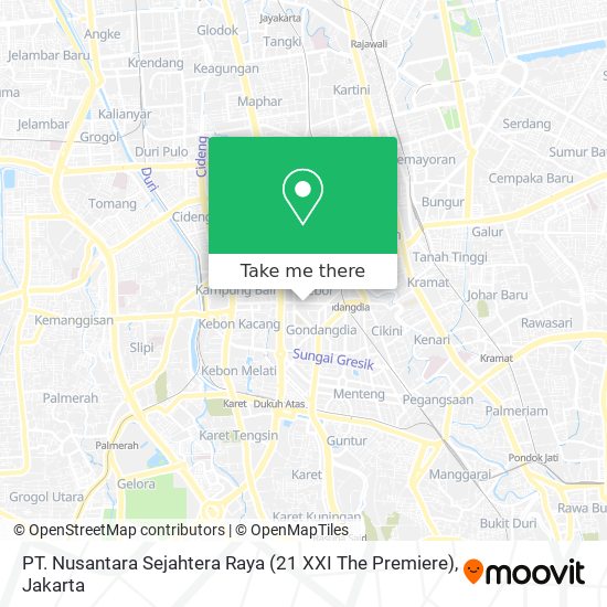 PT. Nusantara Sejahtera Raya (21 XXI The Premiere) map