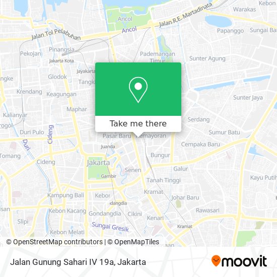 Jalan Gunung Sahari IV 19a map