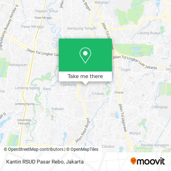 Kantin RSUD  Pasar Rebo map