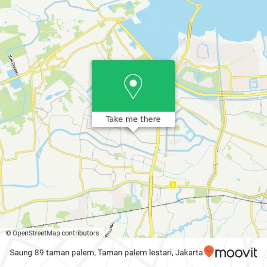 Saung 89 taman palem, Taman palem lestari map