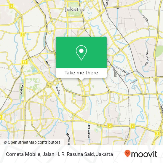 Cometa Mobile, Jalan H. R. Rasuna Said map