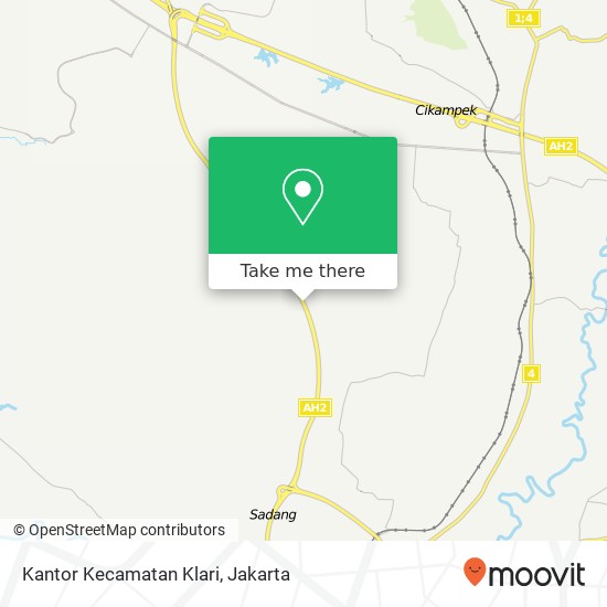 Kantor Kecamatan Klari, Karawang map