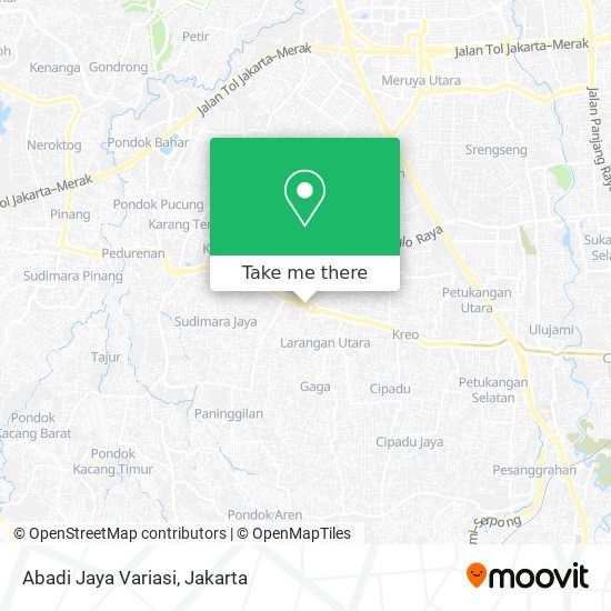 Abadi Jaya Variasi map