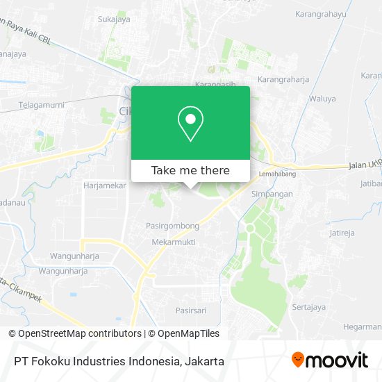 PT Fokoku Industries Indonesia map