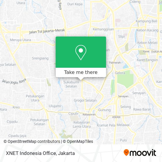 XNET Indonesia Office map
