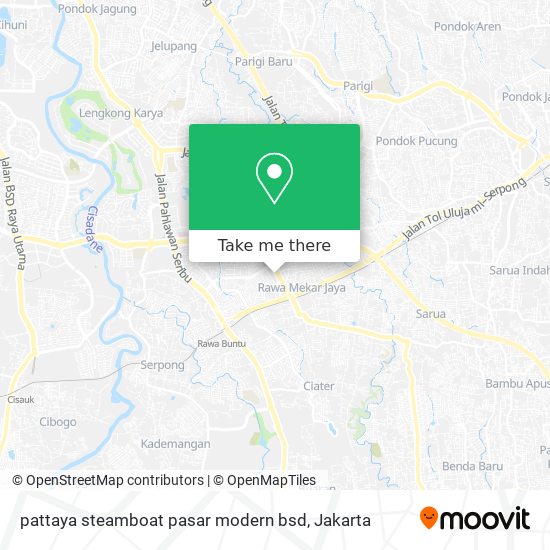 pattaya steamboat pasar modern bsd map