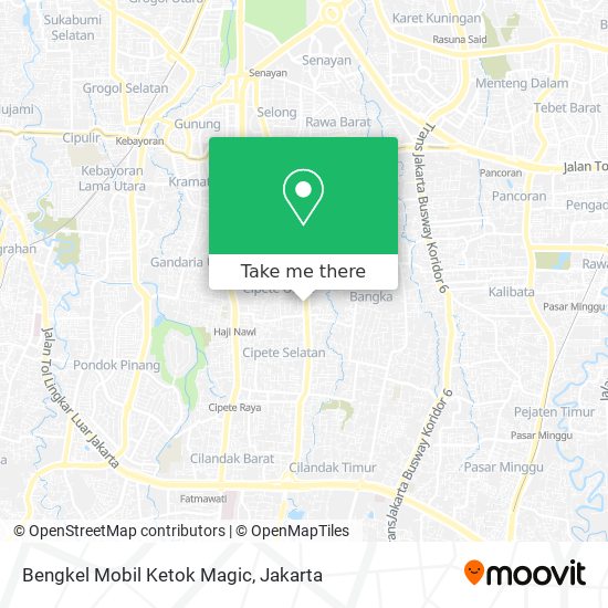 Bengkel Mobil Ketok Magic map