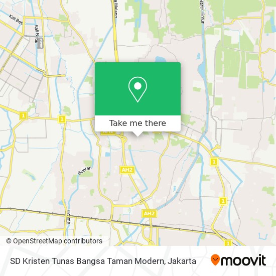 SD Kristen Tunas Bangsa Taman Modern map