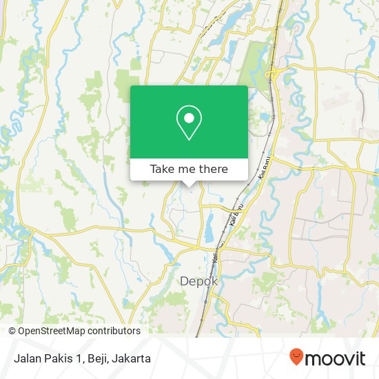 Jalan Pakis 1, Beji map